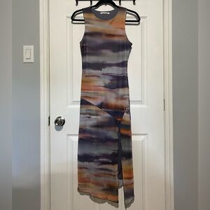 Caution To The Wind Sunset Hues Maxi Dress